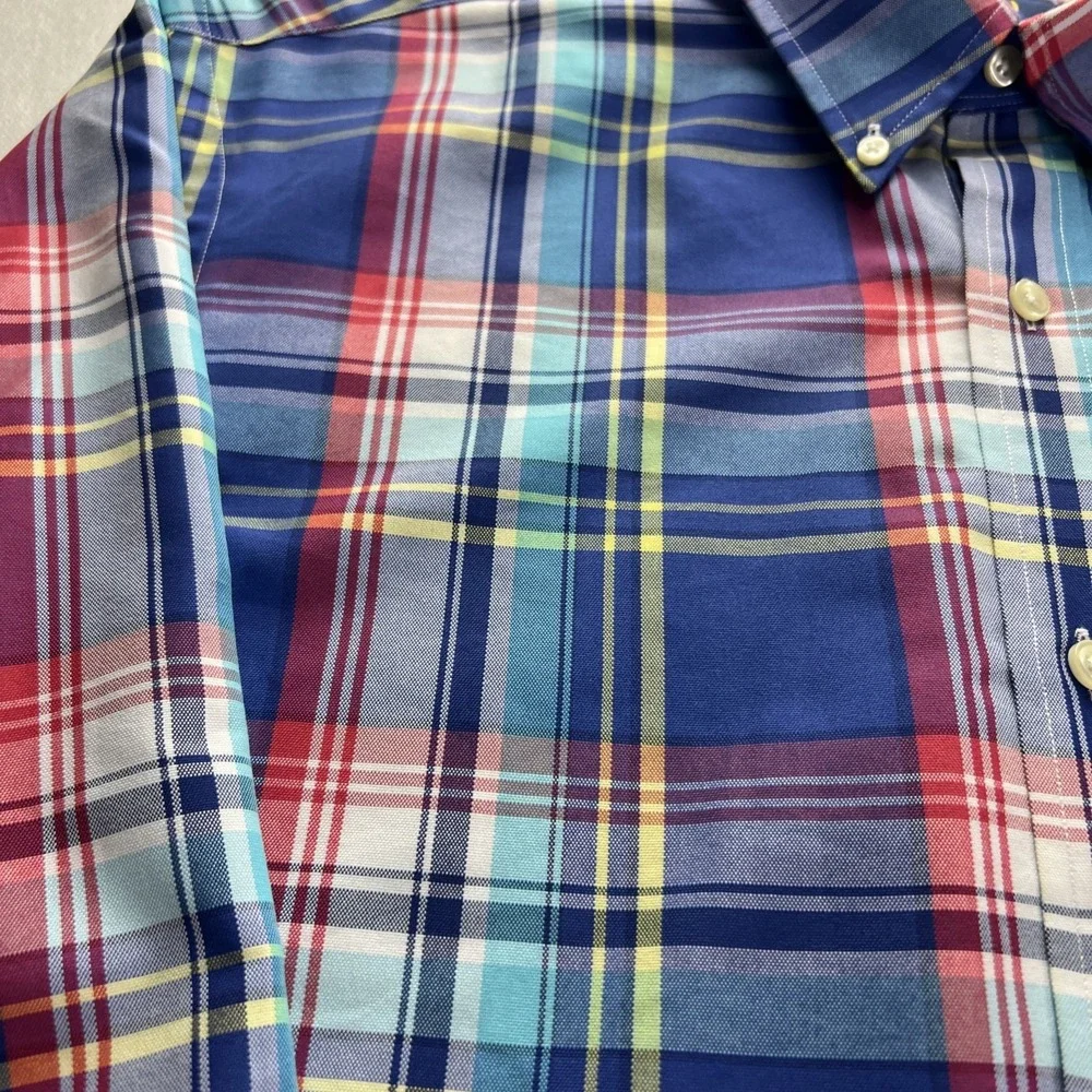 Polo Ralph Lauren Men's Shirt Size XL Classic Fit Multi Plaid Flesh Pony B34‎